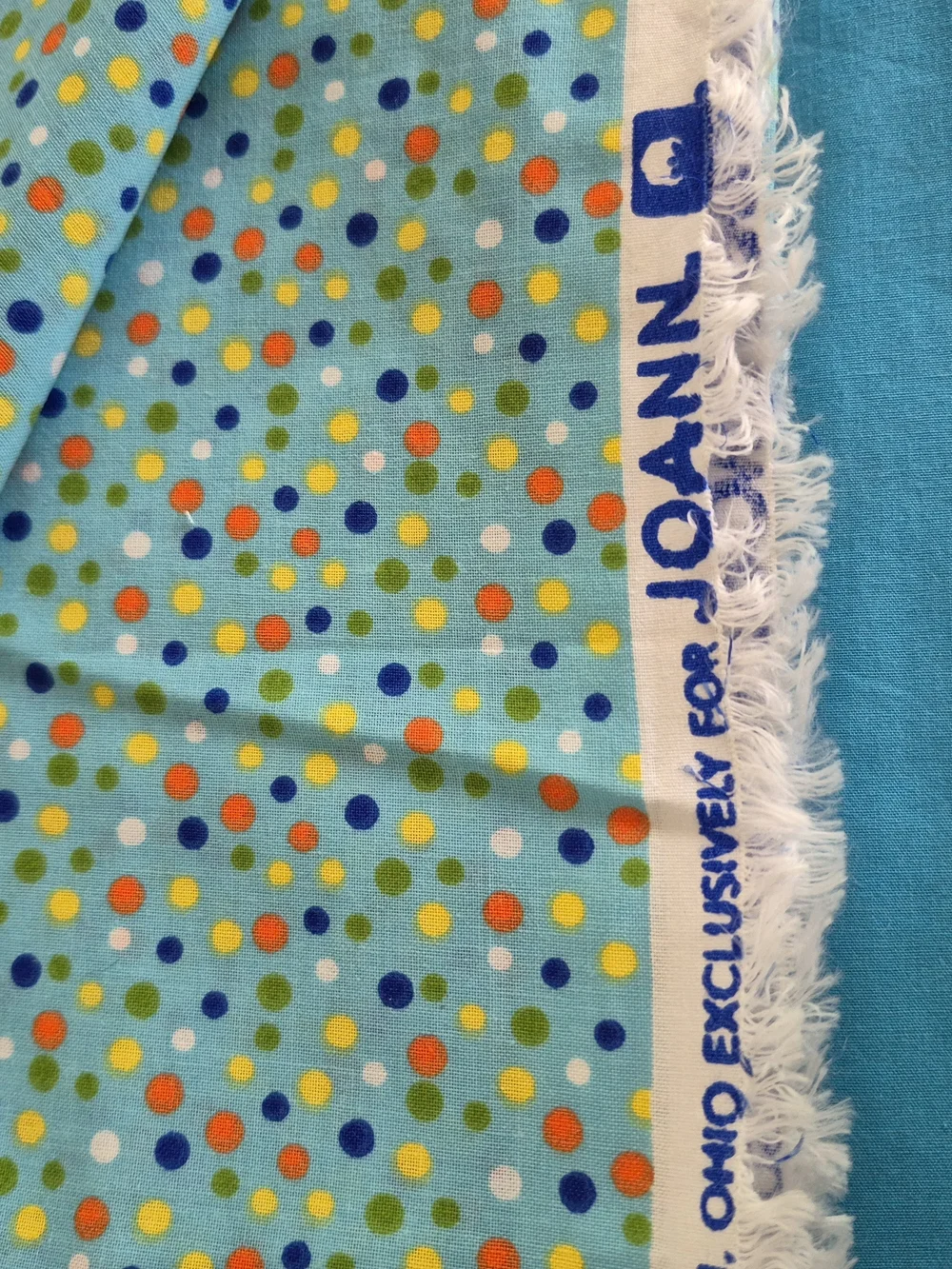 Light Blue Polka Dot Fabric PrintBlue Pink Purple Speckled Cotton Fabric 1 3/8 Y